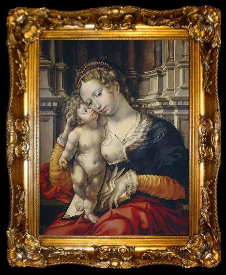framed  Jan Gossaert Mabuse Madonna and Child, ta009-2